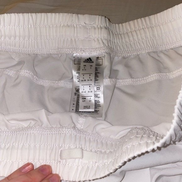 Adidas Women's Athletic White Shorts - Picture 3 of 4